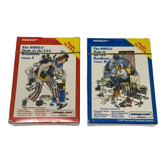 NEW 2 Decks of Playing Cards: Omega Engineering Handbook and Encyclopedia Card D - Picture 1 of 5